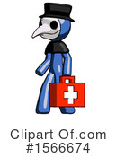 Blue Design Mascot Clipart #1566674 by Leo Blanchette