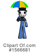 Blue Design Mascot Clipart #1566681 by Leo Blanchette