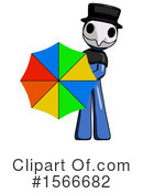 Blue Design Mascot Clipart #1566682 by Leo Blanchette
