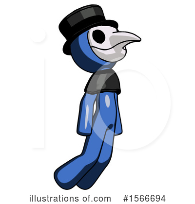 Royalty-Free (RF) Blue Design Mascot Clipart Illustration by Leo Blanchette - Stock Sample #1566694