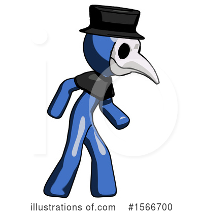 Royalty-Free (RF) Blue Design Mascot Clipart Illustration by Leo Blanchette - Stock Sample #1566700