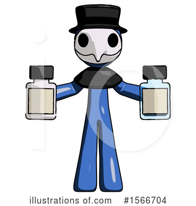 Royalty-Free (RF) Blue Design Mascot Clipart Illustration by Leo Blanchette - Stock Sample #1566704