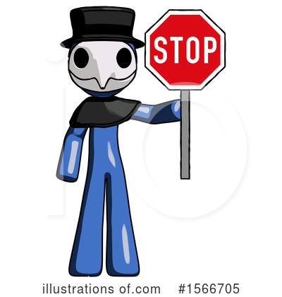 Royalty-Free (RF) Blue Design Mascot Clipart Illustration by Leo Blanchette - Stock Sample #1566705