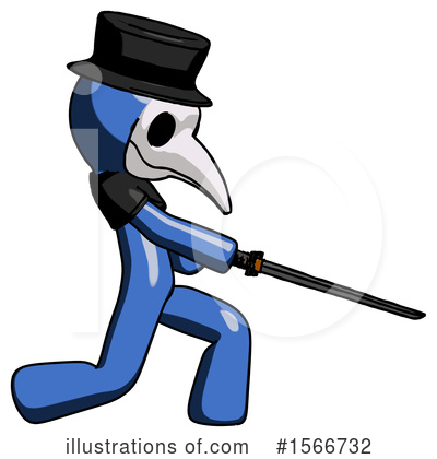 Royalty-Free (RF) Blue Design Mascot Clipart Illustration by Leo Blanchette - Stock Sample #1566732