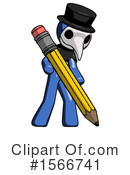 Blue Design Mascot Clipart #1566741 by Leo Blanchette