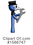 Blue Design Mascot Clipart #1566747 by Leo Blanchette