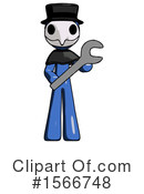 Blue Design Mascot Clipart #1566748 by Leo Blanchette