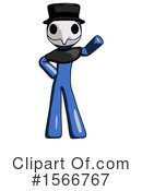 Blue Design Mascot Clipart #1566767 by Leo Blanchette