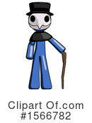 Blue Design Mascot Clipart #1566782 by Leo Blanchette