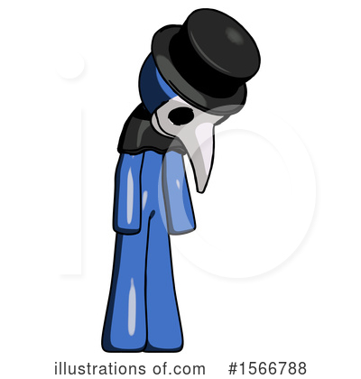 Royalty-Free (RF) Blue Design Mascot Clipart Illustration by Leo Blanchette - Stock Sample #1566788
