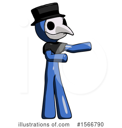 Royalty-Free (RF) Blue Design Mascot Clipart Illustration by Leo Blanchette - Stock Sample #1566790