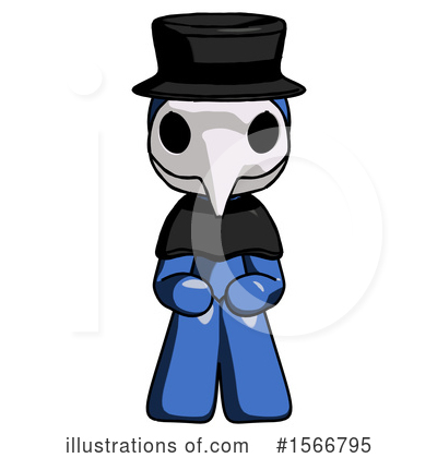 Royalty-Free (RF) Blue Design Mascot Clipart Illustration by Leo Blanchette - Stock Sample #1566795