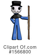 Blue Design Mascot Clipart #1566800 by Leo Blanchette