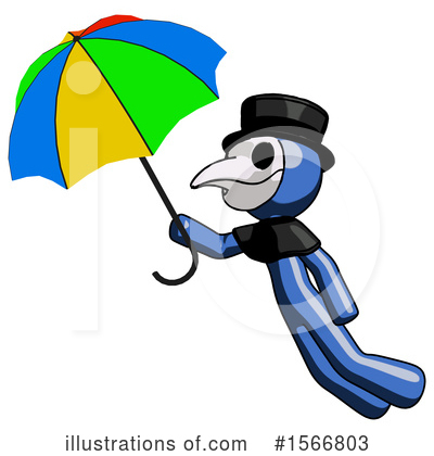 Royalty-Free (RF) Blue Design Mascot Clipart Illustration by Leo Blanchette - Stock Sample #1566803
