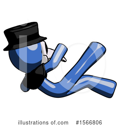 Royalty-Free (RF) Blue Design Mascot Clipart Illustration by Leo Blanchette - Stock Sample #1566806