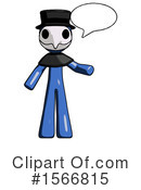 Blue Design Mascot Clipart #1566815 by Leo Blanchette