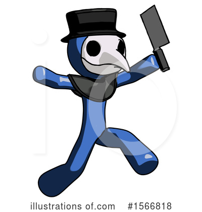 Royalty-Free (RF) Blue Design Mascot Clipart Illustration by Leo Blanchette - Stock Sample #1566818