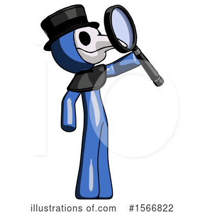 Royalty-Free (RF) Blue Design Mascot Clipart Illustration by Leo Blanchette - Stock Sample #1566822
