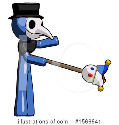 Royalty-Free (RF) Blue Design Mascot Clipart Illustration by Leo Blanchette - Stock Sample #1566841