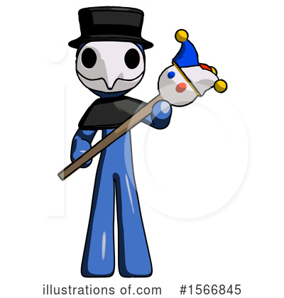 Royalty-Free (RF) Blue Design Mascot Clipart Illustration by Leo Blanchette - Stock Sample #1566845
