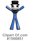 Blue Design Mascot Clipart #1566851 by Leo Blanchette