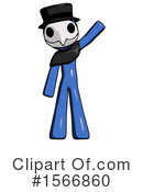 Blue Design Mascot Clipart #1566860 by Leo Blanchette