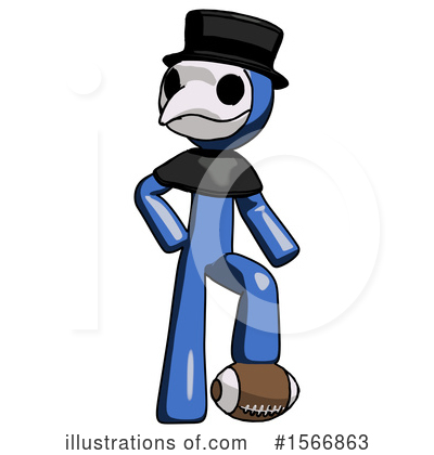 Royalty-Free (RF) Blue Design Mascot Clipart Illustration by Leo Blanchette - Stock Sample #1566863
