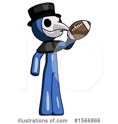 Royalty-Free (RF) Blue Design Mascot Clipart Illustration by Leo Blanchette - Stock Sample #1566866