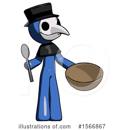 Royalty-Free (RF) Blue Design Mascot Clipart Illustration by Leo Blanchette - Stock Sample #1566867