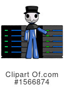 Blue Design Mascot Clipart #1566874 by Leo Blanchette