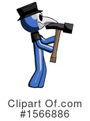 Blue Design Mascot Clipart #1566886 by Leo Blanchette