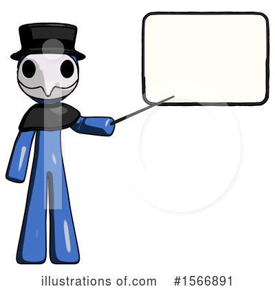 Royalty-Free (RF) Blue Design Mascot Clipart Illustration by Leo Blanchette - Stock Sample #1566891