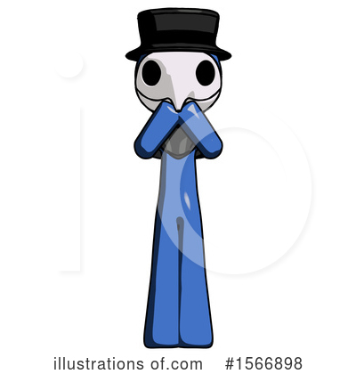 Royalty-Free (RF) Blue Design Mascot Clipart Illustration by Leo Blanchette - Stock Sample #1566898