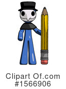 Blue Design Mascot Clipart #1566906 by Leo Blanchette