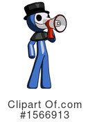 Blue Design Mascot Clipart #1566913 by Leo Blanchette