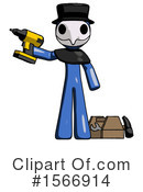 Blue Design Mascot Clipart #1566914 by Leo Blanchette