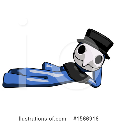 Royalty-Free (RF) Blue Design Mascot Clipart Illustration by Leo Blanchette - Stock Sample #1566916