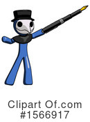 Blue Design Mascot Clipart #1566917 by Leo Blanchette