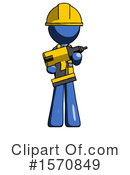 Blue Design Mascot Clipart #1570849 by Leo Blanchette