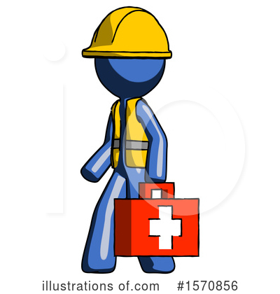 Royalty-Free (RF) Blue Design Mascot Clipart Illustration by Leo Blanchette - Stock Sample #1570856