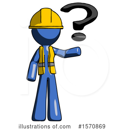 Royalty-Free (RF) Blue Design Mascot Clipart Illustration by Leo Blanchette - Stock Sample #1570869