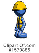 Blue Design Mascot Clipart #1570885 by Leo Blanchette