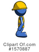 Blue Design Mascot Clipart #1570887 by Leo Blanchette