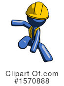 Blue Design Mascot Clipart #1570888 by Leo Blanchette