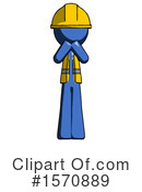 Blue Design Mascot Clipart #1570889 by Leo Blanchette