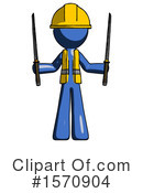 Blue Design Mascot Clipart #1570904 by Leo Blanchette