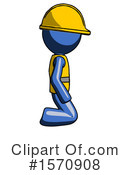 Blue Design Mascot Clipart #1570908 by Leo Blanchette