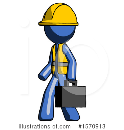 Royalty-Free (RF) Blue Design Mascot Clipart Illustration by Leo Blanchette - Stock Sample #1570913