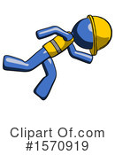 Blue Design Mascot Clipart #1570919 by Leo Blanchette