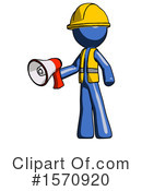Blue Design Mascot Clipart #1570920 by Leo Blanchette